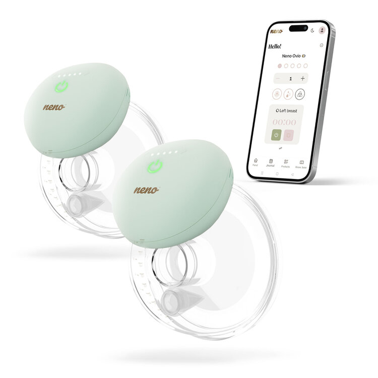 NENO Odsávačka mléka Hands-free Ovio Twin dvojitá