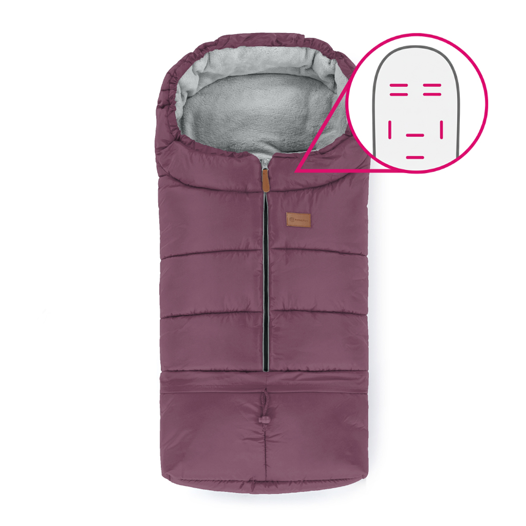 PETITE&MARS Fusak nastavitelný 3v1 Jibot Horizontal Mysterious Plum