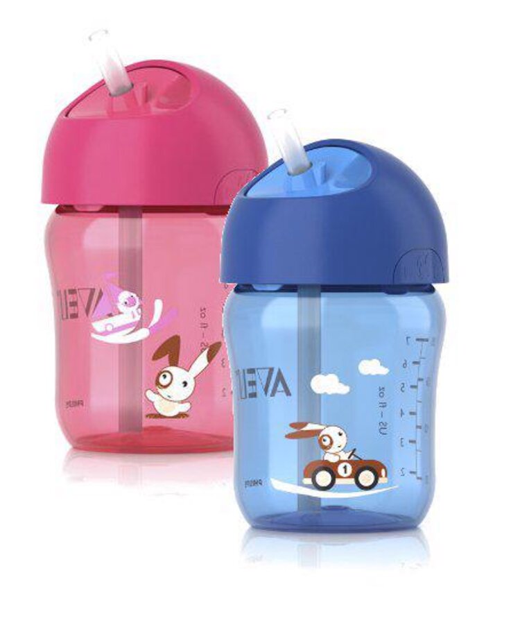 Philips AVENT @Hrneček s brčkem 260 ml modrý