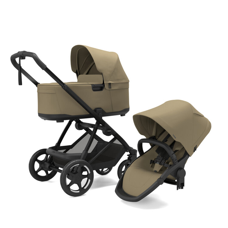 THULE Kočárek kombinovaný Charm Faded Khaki