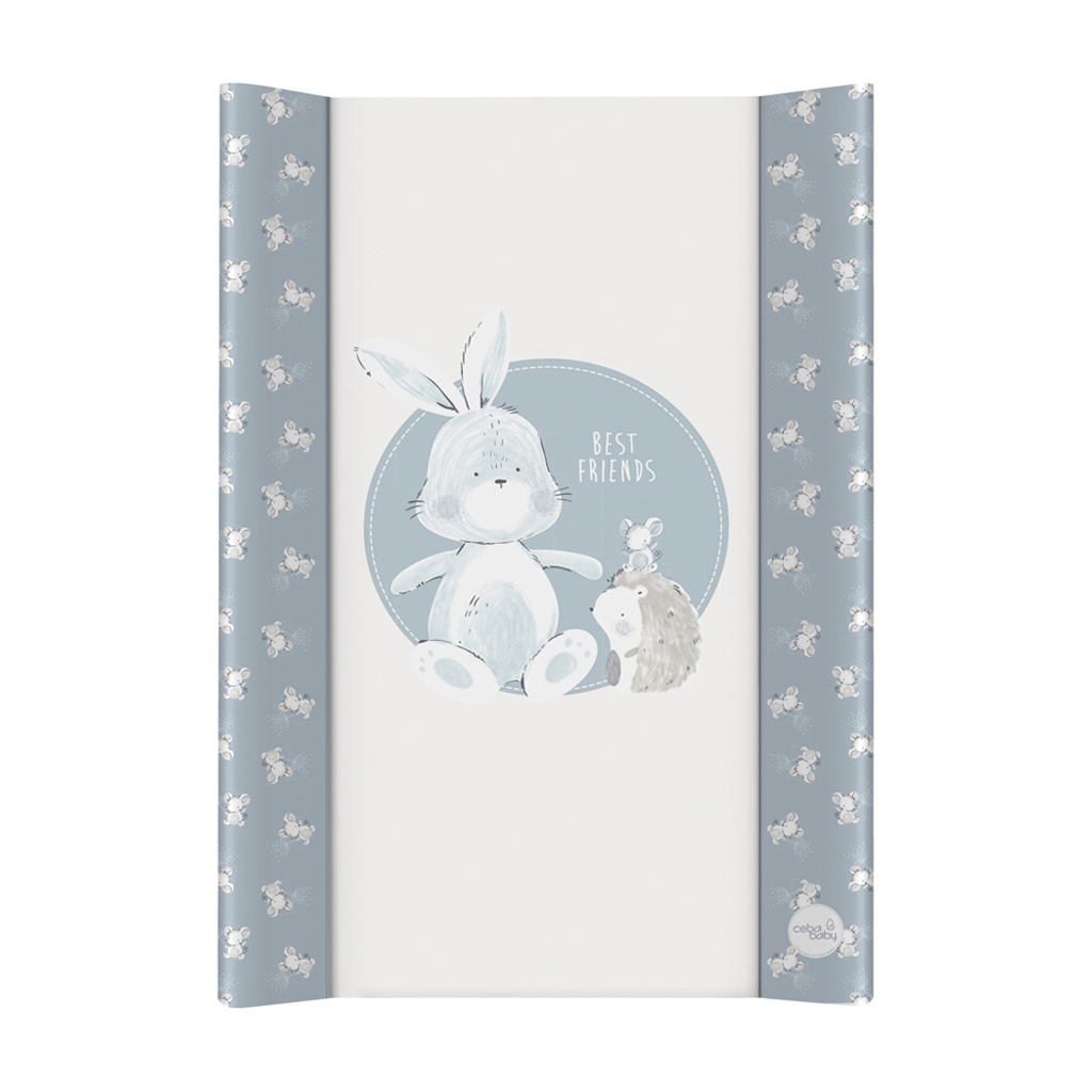 CEBA BABY Podložka přebalovací 2-hranná s pevnou deskou (50x70) Basic Friends