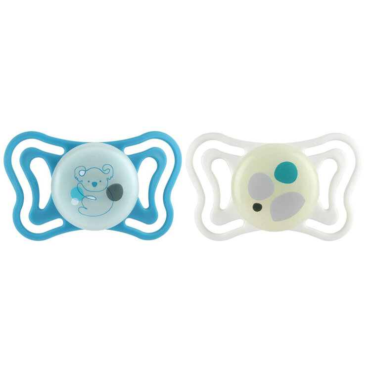 CHICCO Dudlíky Physioforma Light silikonové ortodontické neutral 16-36m