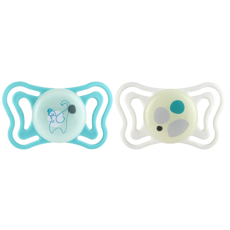 CHICCO Dudlíky Physioforma Light silikonové ortodontické neutral 6-16m