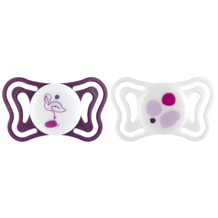 CHICCO Dudlíky Physioforma Light silikonové ortodontické růžové 16-36m