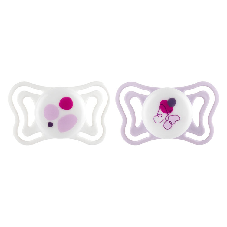 CHICCO Dudlíky Physioforma Light silikonové ortodontické růžové 2-6m