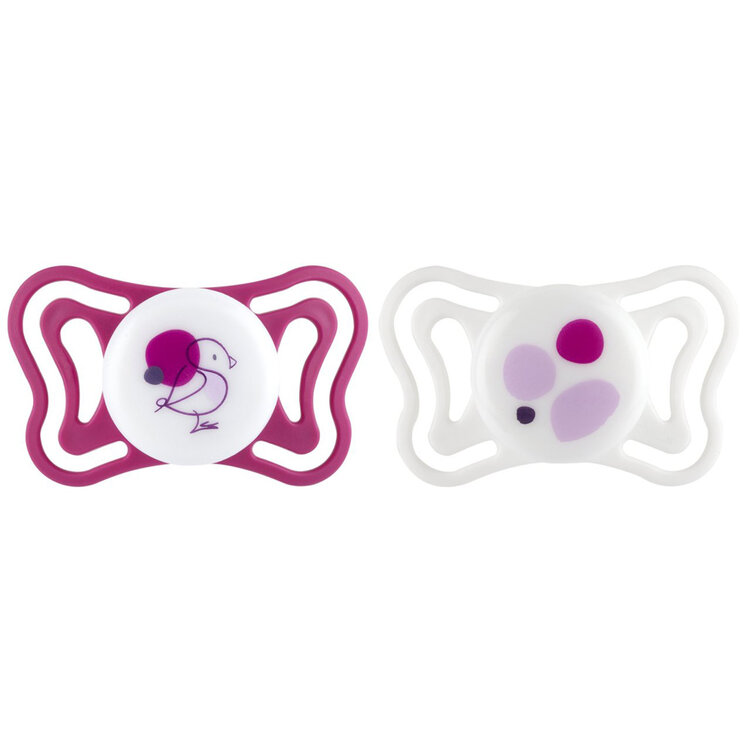 CHICCO Dudlíky Physioforma Light silikonové ortodontické růžové 6-16m