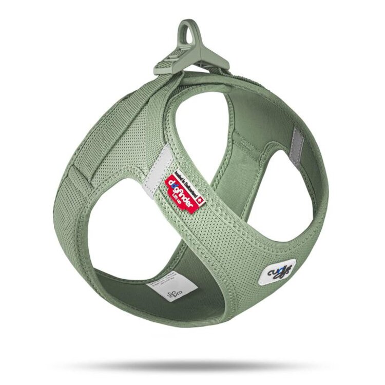 CURLI Postroj pro psy se sponou Air-Mesh Olive XL