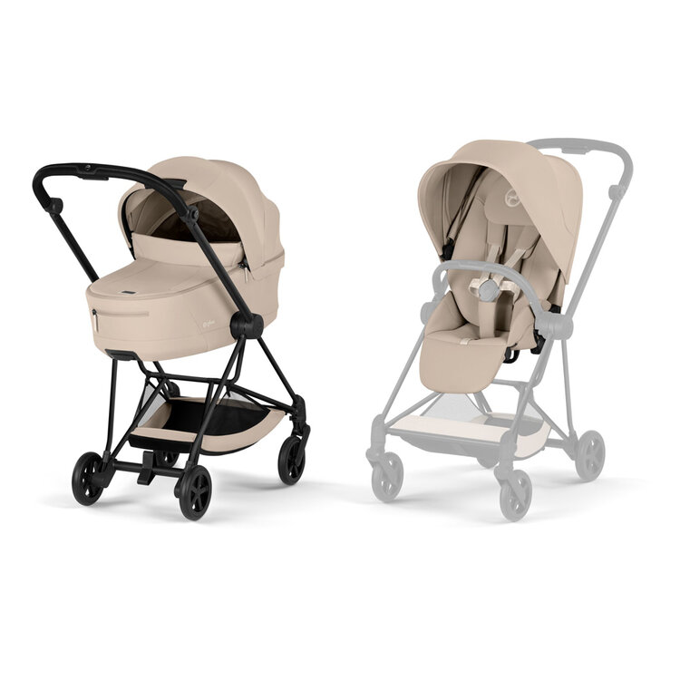 CYBEX Kombinovaný kočárek Mios Comfort Cozy Beige (Matt Black Frame) 2026 Platinum