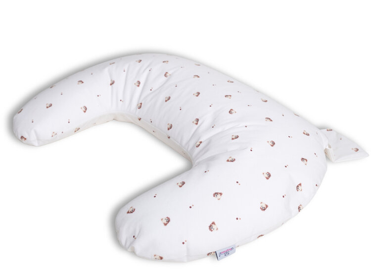 BABYMATEX Polštář na kojení polohovací miniRelax Jersey 150cm Medvídek