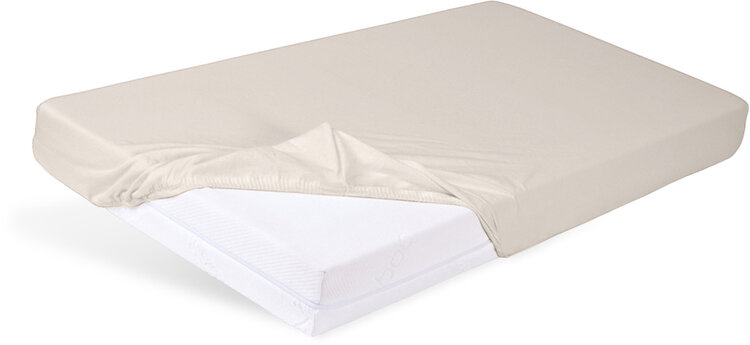 BABYMATEX Prostěradlo napínací Jersey 60x120cm světle béžové