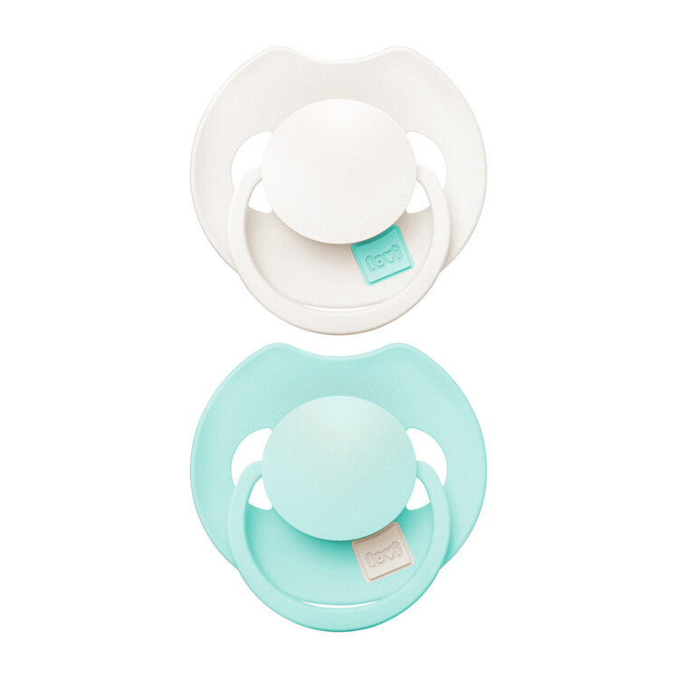 LOVI Dudlík silikonový dynamický Prime 0-6m 2ks Lagoon/Mint Cream