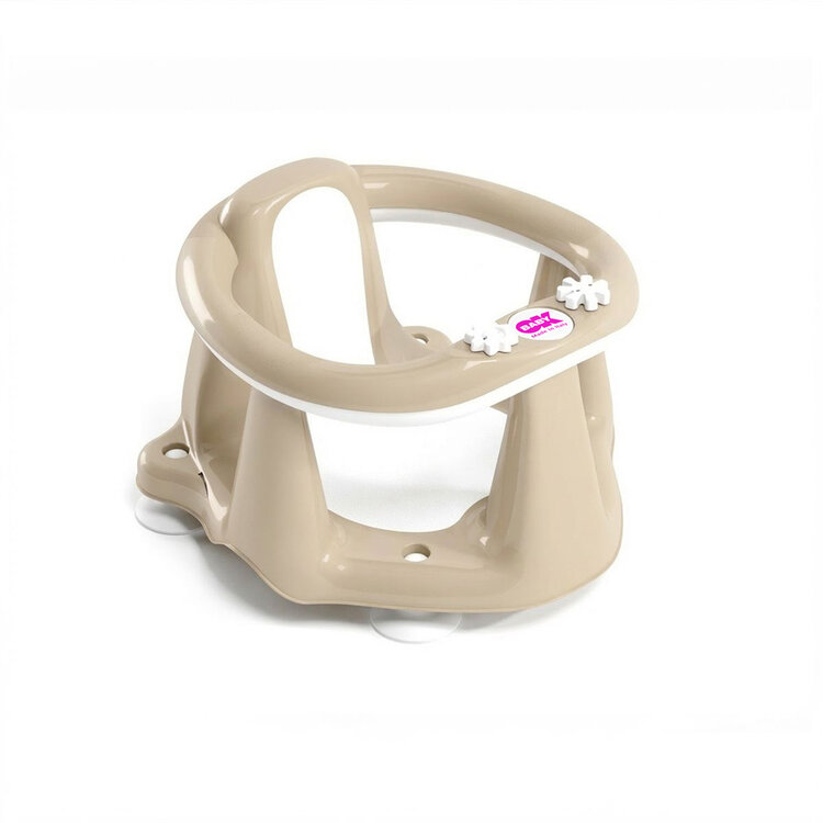 OK BABY Sedadlo do vany protiskluzové Flipper Evolution s přísavkami 6–15m Beige