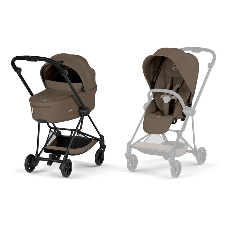 CYBEX Kombinovaný kočárek Mios Comfort Coconut Brown (Matt Black Frame) 2026 Platinum