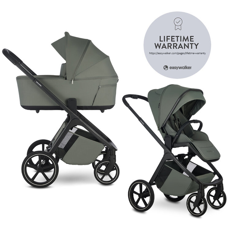 EASYWALKER Kočárek kombinovaný Zoey Go Mineral Green