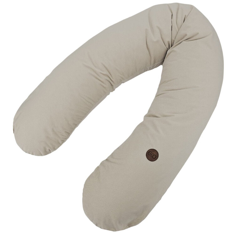 EKO Polštář ke kojení bavlněný Velvet Light Beige 180cm