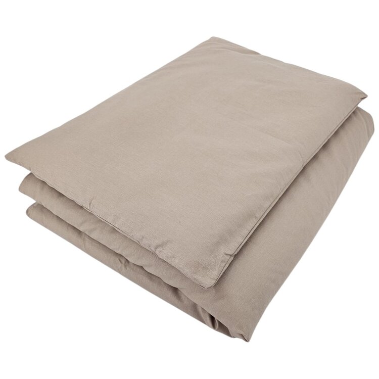 EKO Povlečení do dětské postýlky 2dílné bavlněné Dark Beige 40x60cm