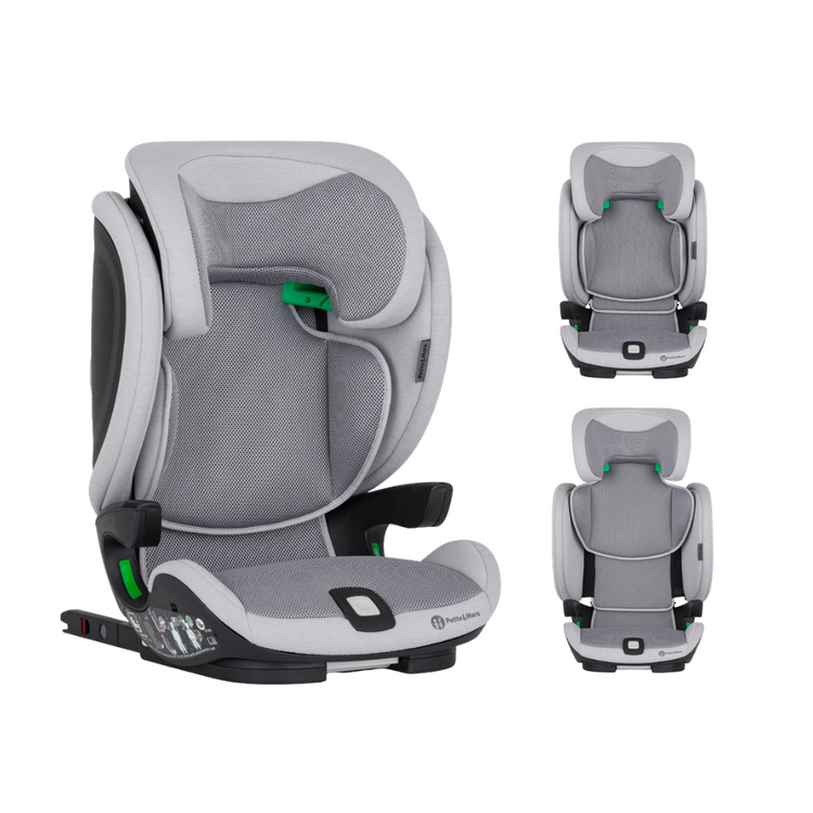 PETITE&MARS Autosedačka Elite Fix Pro i-Size Gentle Grey Air 100-150 cm (15-36 kg)