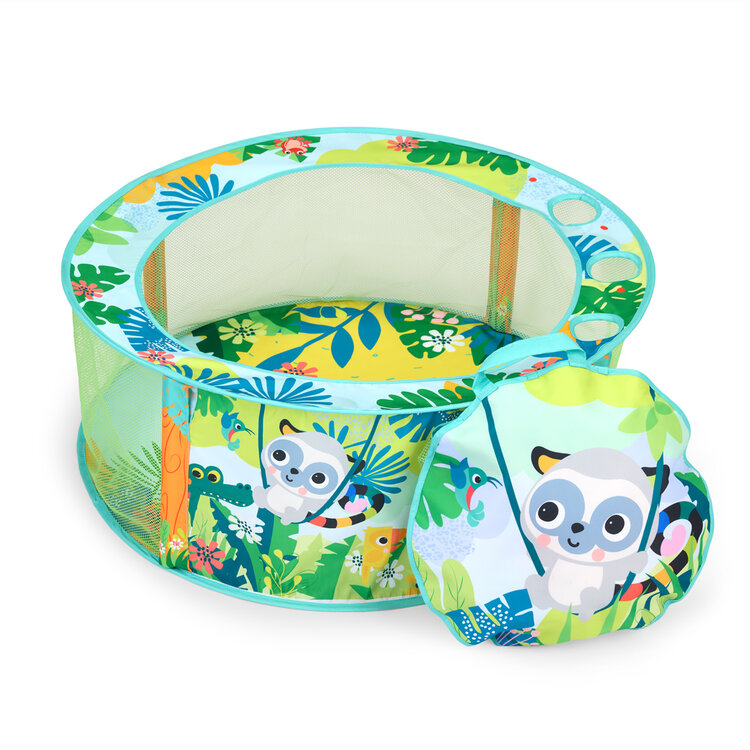 BRIGHT STARTS Hrací bazének s míčky Rowdy Rainforest™ Stow & Go