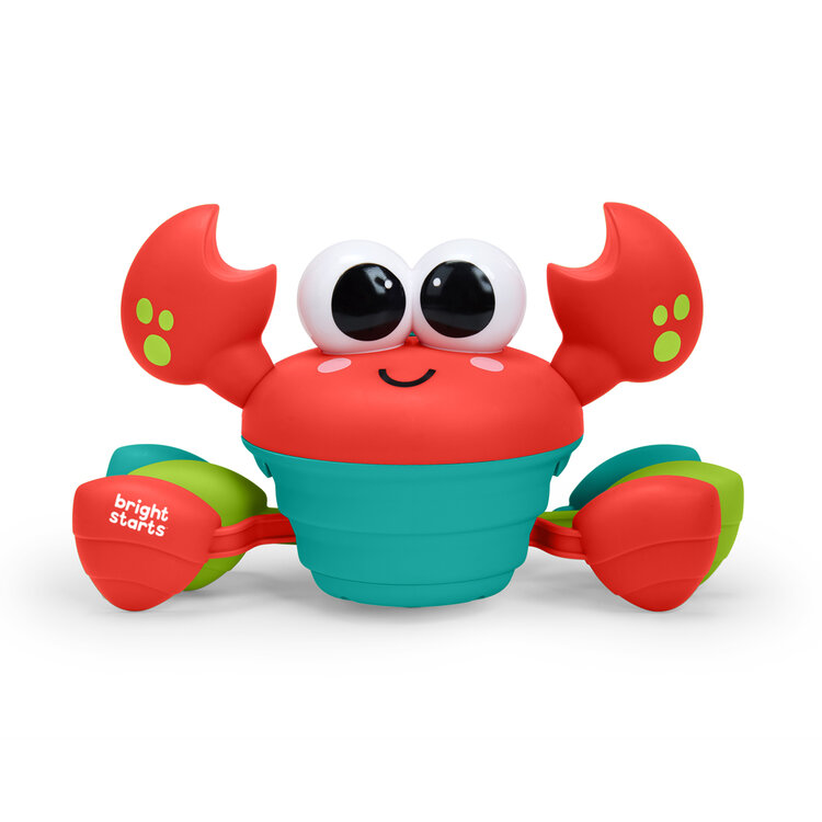 BRIGHT STARTS Hračka hudební a multisenzorická Rockin' Crawling Crab™ - Red