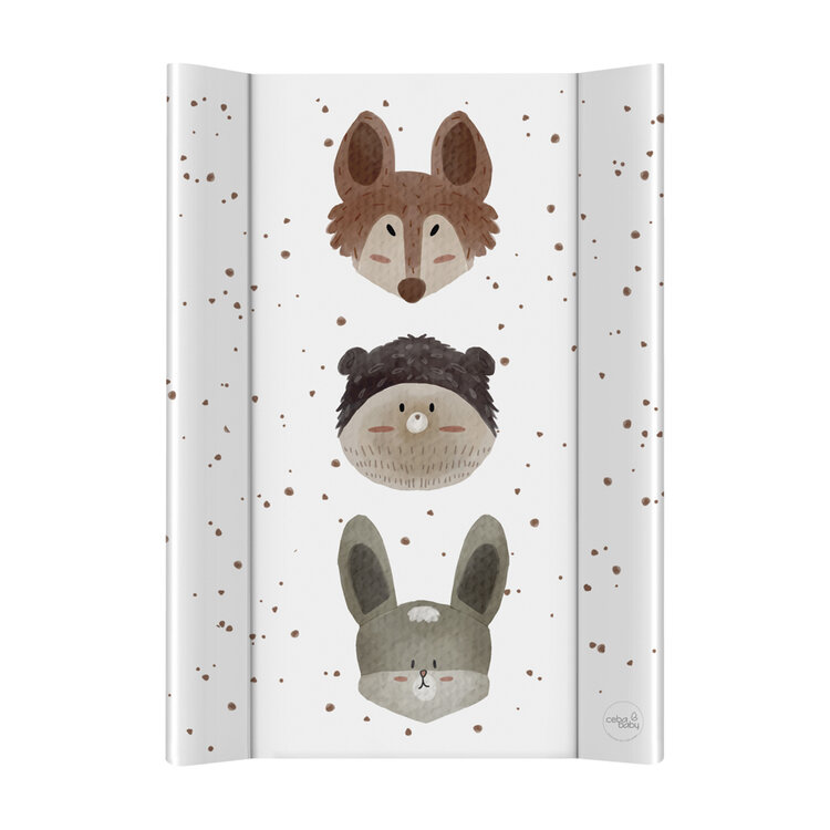 CEBA BABY Podložka přebalovací 2-hranná měkká (50x70) Basic Cute Animals