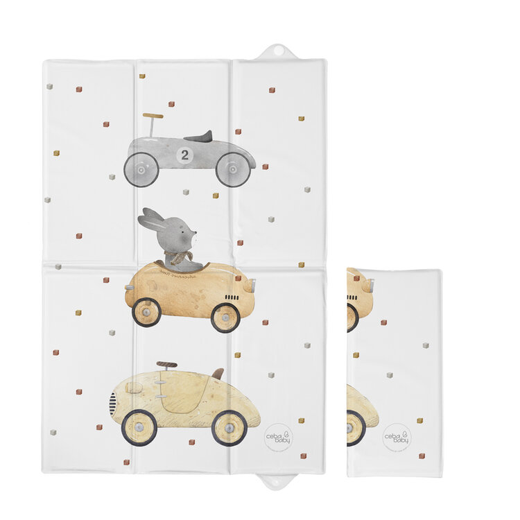 CEBA BABY Podložka přebalovací cestovní (60x40) Basic Bunny Driver
