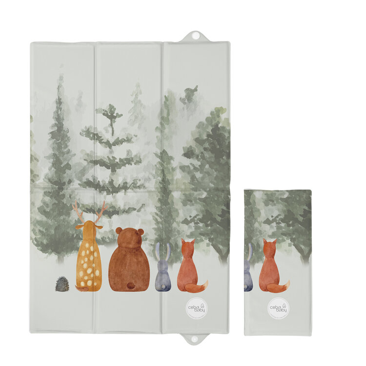 CEBA BABY Podložka přebalovací cestovní (60x40) Basic Forest Companions