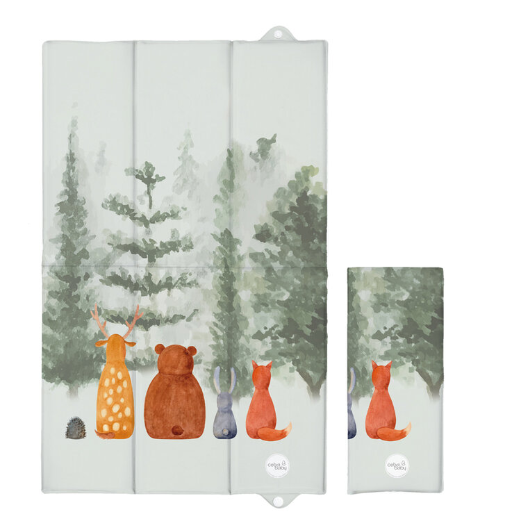 CEBA BABY Podložka přebalovací cestovní (80x50) Basic Forest Companions