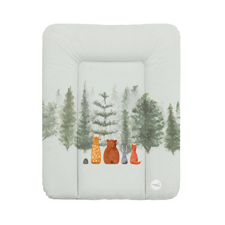 CEBA BABY Podložka přebalovací měkká malá (50x70) Basic Forest Companions