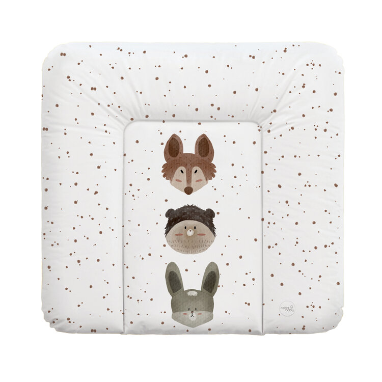 CEBA BABY Podložka přebalovací měkká střední (75x72) Basic Cute Animals