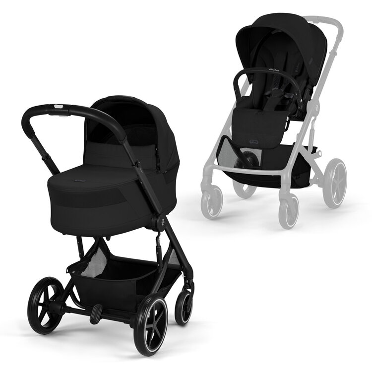 CYBEX Kočárek kombinovaný Balios S Lux & Balios Cot Moon Black Gold