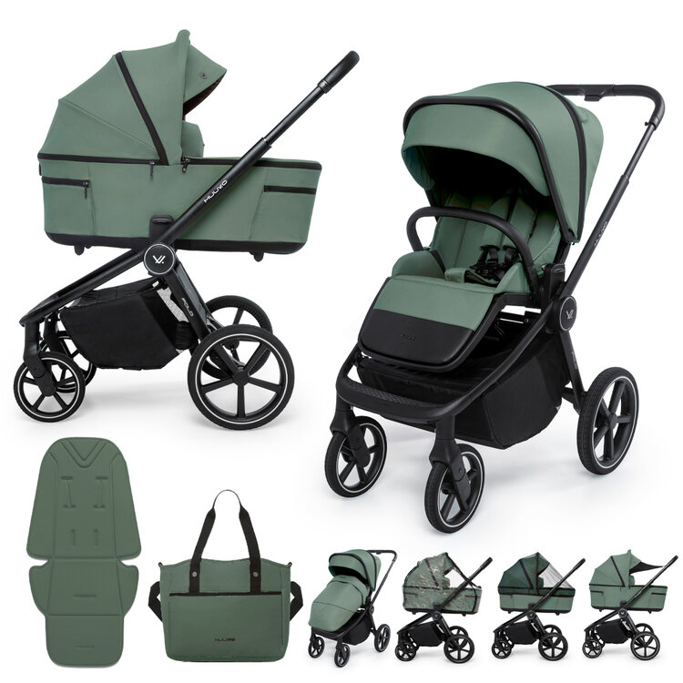 MUUVO Kočárek kombinovaný 2v1 Fold Pine Green