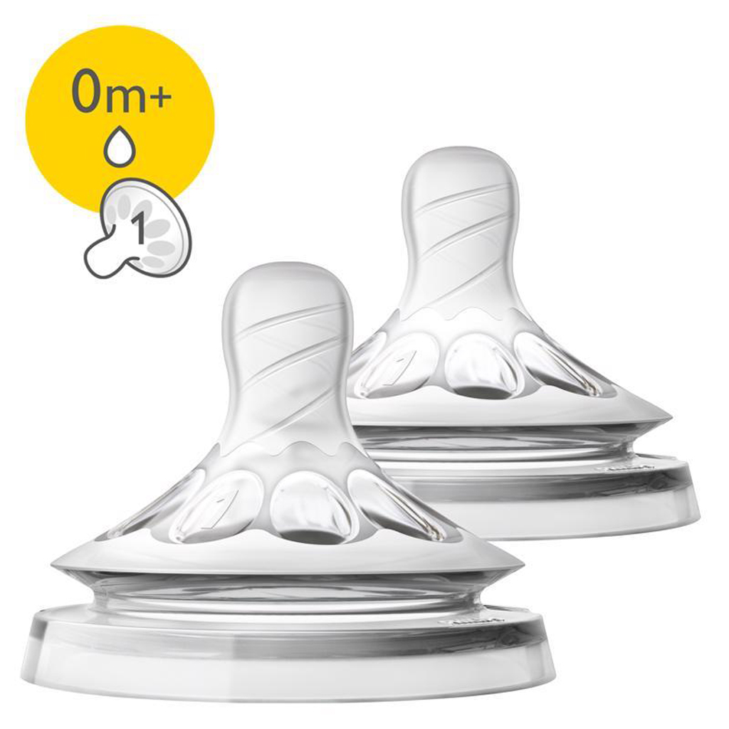 Philips AVENT Dudlík Natural 1 novorozenecký průtok 0m+