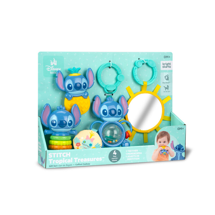 BRIGHT STARTS Sada dárková multisenzorická Stitch Tropical Treasures™