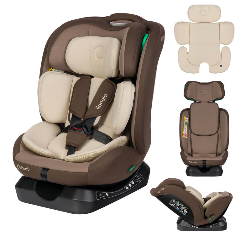 LIONELO Autosedačka Aart i-Size (40-150 cm) Beige Chocolate