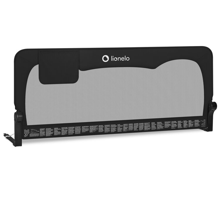 LIONELO Zábrana na postel Hanna Black Onyx